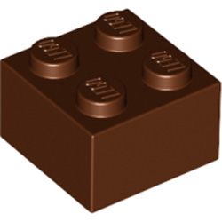 Brick 2x2 Reddish Brown
