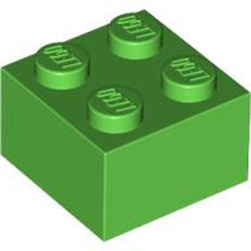Brick 2x2 Bright Green