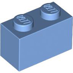 Brick 1x2 Medium Blue