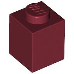 Brick 1x1 Dark Red Brick 1x1 Dark Red