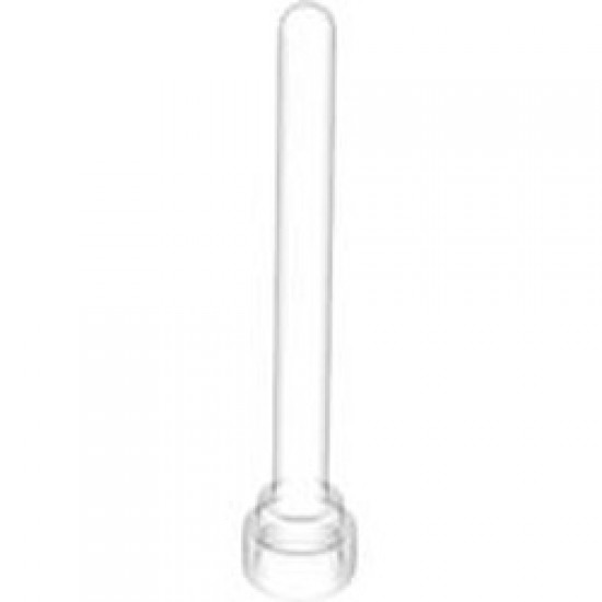 Whip Aerial Round Top Transparent White (Clear)