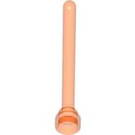 Whip Aerial Round Top Transparent Fluorescent Reddish Orange