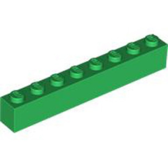 Brick 1x8 Dark Green