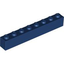Brick 1x8 Earth Blue