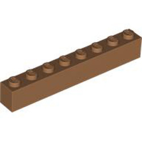 Brick 1x8 Medium Nougat