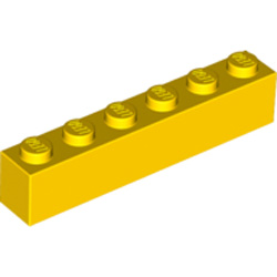 Brick 1x6 Bright Yellow
