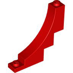 Brick with Bow 1x5x4 Inverted Bright Red