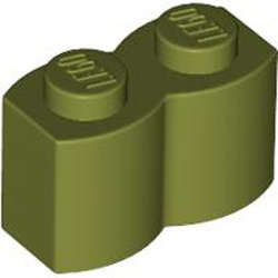 Palisade Brick 1x2 Olive Green