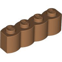 Palisade Brick 1x4 Medium Nougat