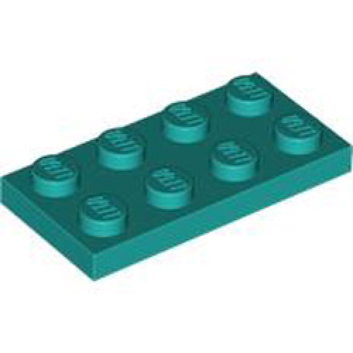 Plate 2x4 Bright Bluish Green