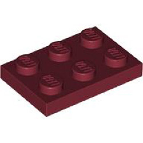 Plate 2x3 Dark Red