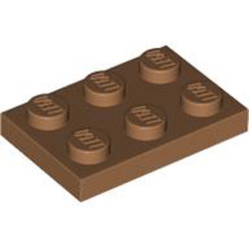 Plate 2x3 Medium Nougat