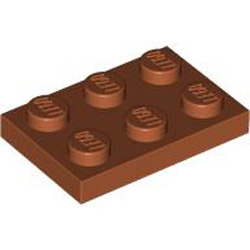 Plate 2x3 Dark Orange
