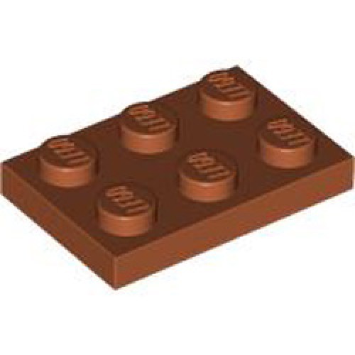 Plate 2x3 Dark Orange