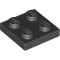 Plate 2x2 Black