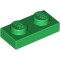 Plate 1x2 Dark Green