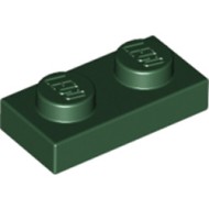 Plate 1x2 Earth Green