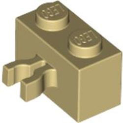 Brick 1x2 with Open Horizontal Holder Brick Yellow