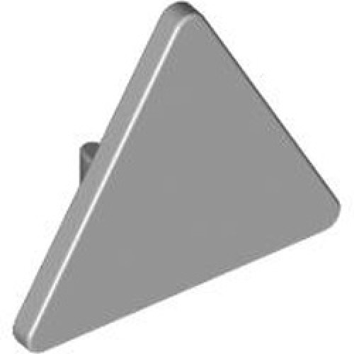 Triangular Sign with Split Snap Medium Stone Grey