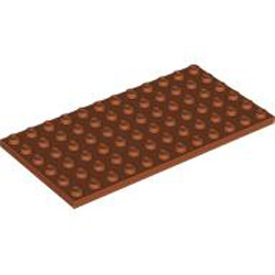 Plate 6x12 Dark Orange
