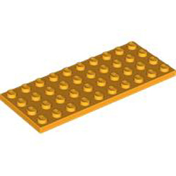 Plate 4x10 Flame Yellowish Orange Plate 4x10 Flame Yellowish Orange