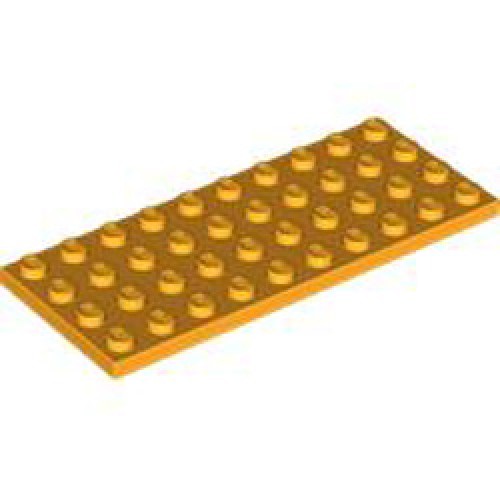 Plate 4x10 Flame Yellowish Orange