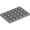 Plate 4x6 Medium Stone Grey