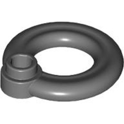 Lifebuoy with Knob Dark Stone Grey