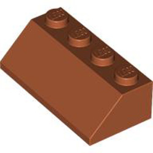 Roof Tile 2x4 / 45 Degree Dark Orange