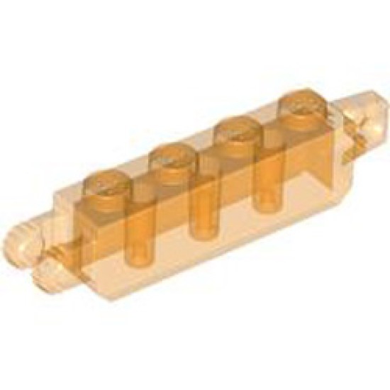 Brick 1x4 Friction Stub Fork Vertical (9 Teeth) Transparent Bright Orange Brick 1x4 Friction Stub Fork Vertical (9 Teeth) Transparent Bright Orange