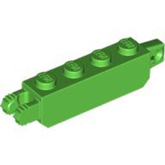 Brick 1x4 Friction Stub Fork Vertical (9 Teeth) Bright Green