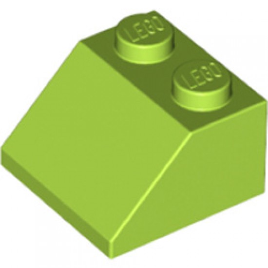 Roof Tile 2x2 / 45 Degree Bright Yellowish Green