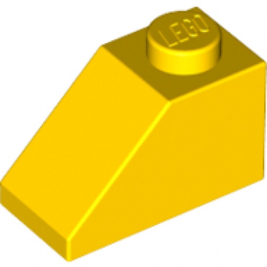 - 4121965 roof tile Parts 2 x Lego yellow sloped 45 degrees size 2x1 