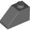 Roof Tile 1x2 / 45 Degree Dark Stone Grey