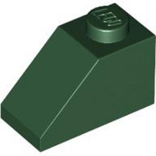 Roof Tile 1x2 / 45 Degree Earth Green