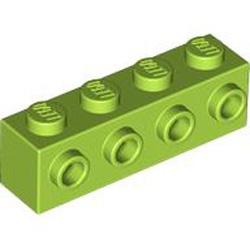 Brick 1x4 with 4 Knobs Bright Yellowish Green