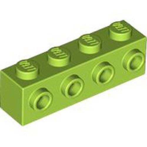 Brick 1x4 with 4 Knobs Bright Yellowish Green