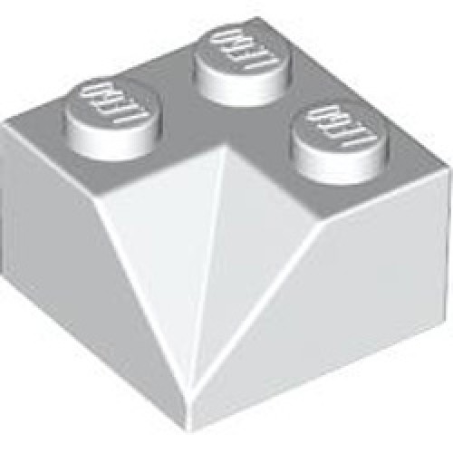 Corner Brick 2x2/45 Degree Inside White