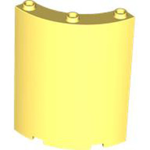 Wall Element 4x4x6 Round Cool Yellow