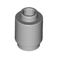 Round Brick 1x1 Medium Stone Grey