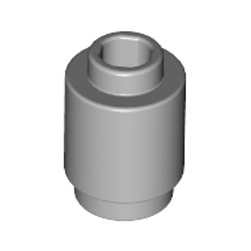 Round Brick 1x1 Medium Stone Grey