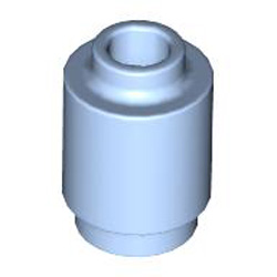 Round Brick 1x1 Light Royal Blue