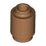 Round Brick 1x1 Medium Nougat