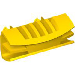 Bumper 1x4x7.6 with Double Snap Bright Yellow
