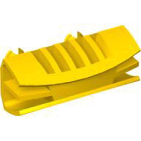 Bumper 1x4x7.6 with Double Snap Bright Yellow