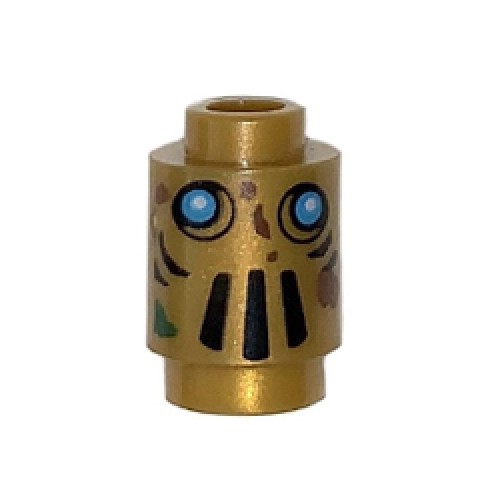 Round Brick 1x1 with Blue Eyes Warm Gold Round Brick 1x1 with Blue Eyes Warm Gold
