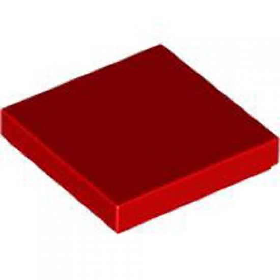 Flat Tile 2x2 Bright Red