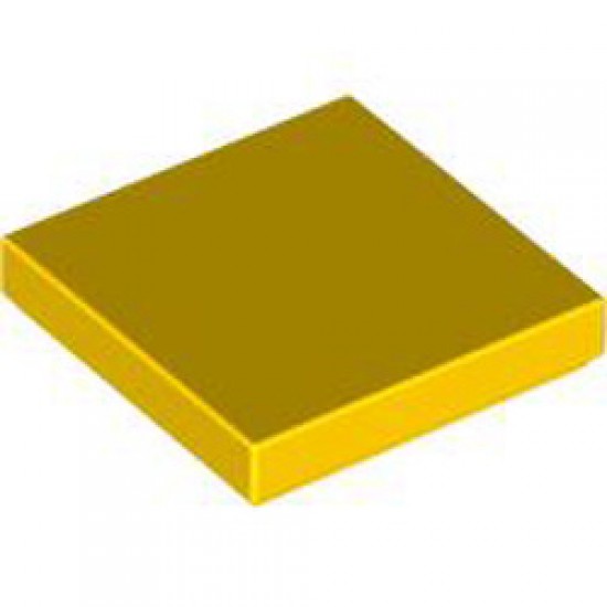 Flat Tile 2x2 Bright Yellow