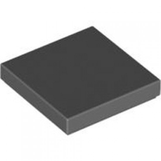Flat Tile 2x2 Dark Stone Grey