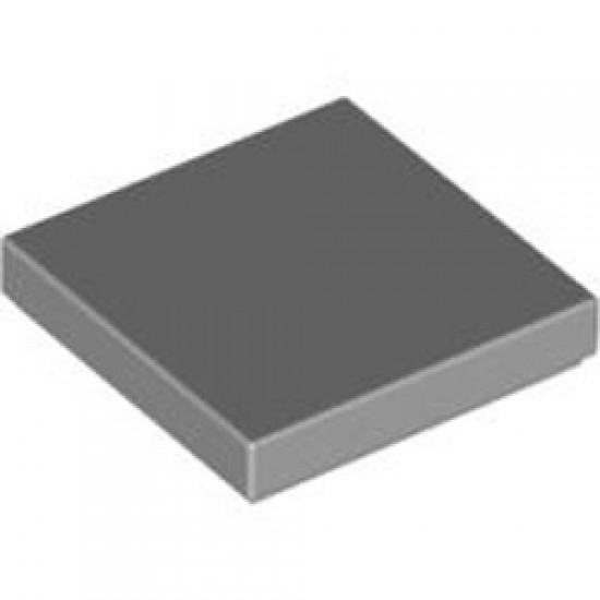 Flat Tile 2x2 Medium Stone Grey